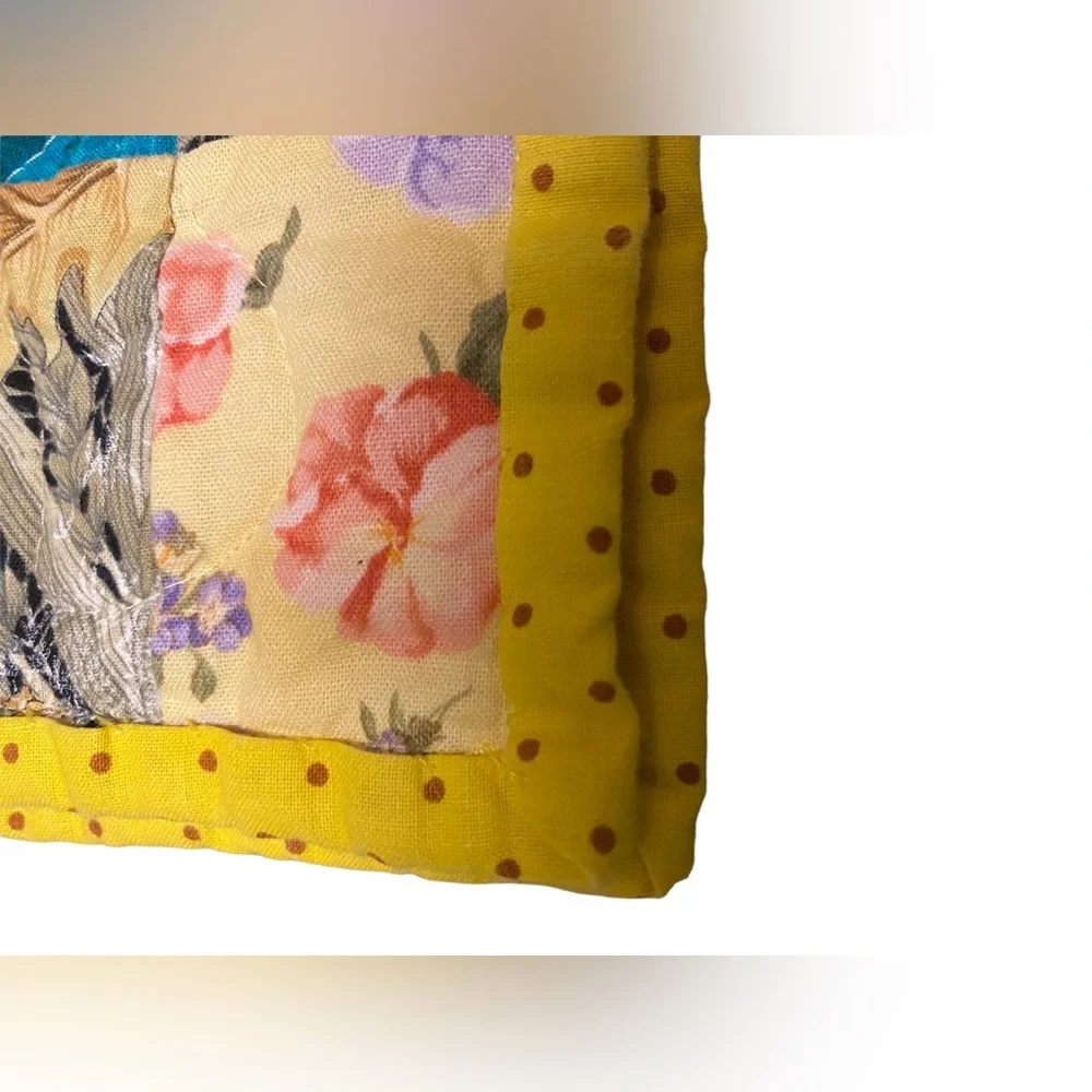 Quilt Blanket Handmade Baby Crib Toddler Nursery Patchwork Bright MultiColor